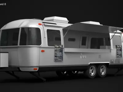 Airstream Food Truck 3D model purchase