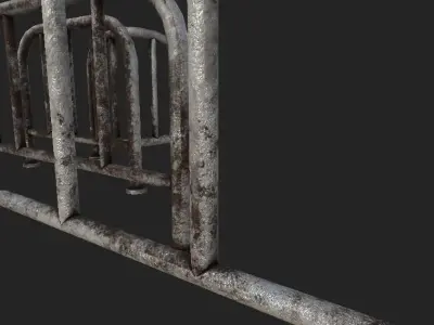 Subway Rails 4K PBR GameReady Low-poly 3D model