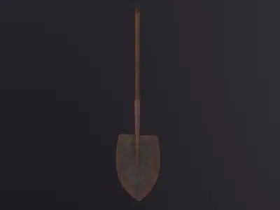 Shovel 3D Model Low-poly 3D model