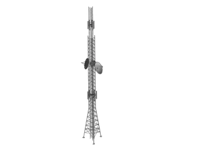 military antenna 3D model