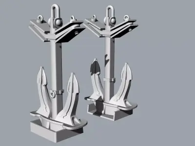 stern anchor 3D print model