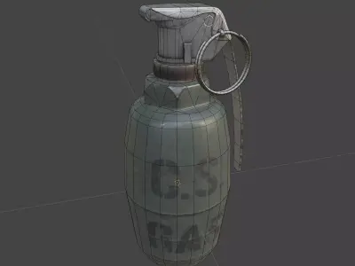 Grenade Pack Low-poly 3D model shop