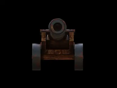 Medieval Cannon 3D model buy
