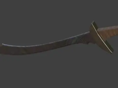 Scimitar Sword 3D model