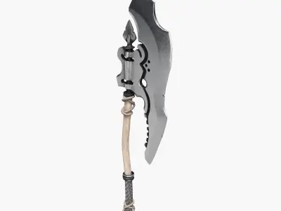 Medieval Battle Axe 3D model purchase