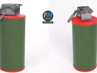 Smoke grenade Free 3D model purchase