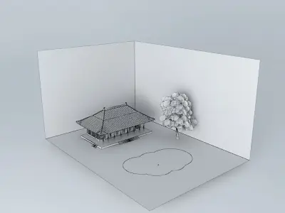temple in japan Free 3D model