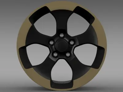 Jeep Wrangler Dragon Edition 2014 rim 3D model
