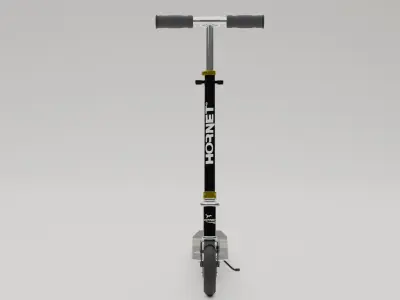 Electric Scooter Low-poly 3D model 2