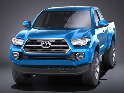 Toyota Tacoma Short Cab 2018 VRAY 3D model