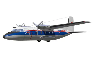 Nord-Aviation Nord 262 fregate 3D model get