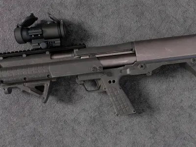 Kel-Tec Shotgun Free low-poly 3D model