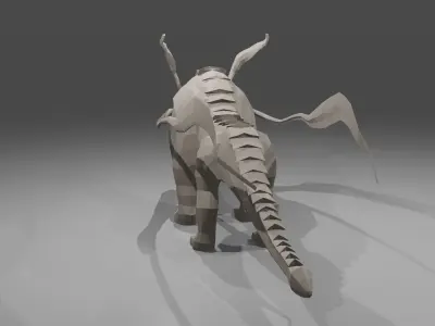 Animal dinosaur Low-poly 3D model