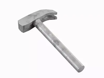 Iron Hammer 02 Low-poly 3D model