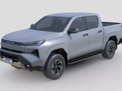 Low Poly Car - Toyota Hilux BEV 2026 Low-poly 3D model