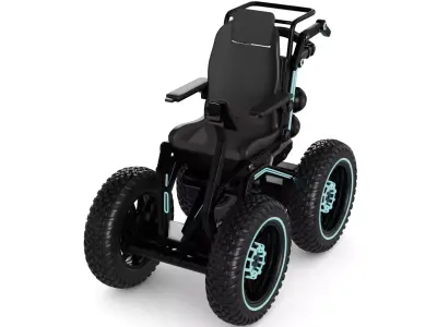 Off road Wheelchair 3D model get