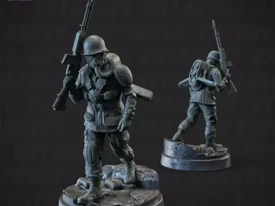 Konfusion 47 Allied Soldiers 3 set 32mm 3D print model