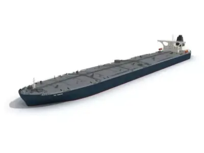 Grey Military Water Vessel 3D model