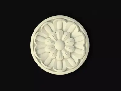 rosette flower 3D model 40