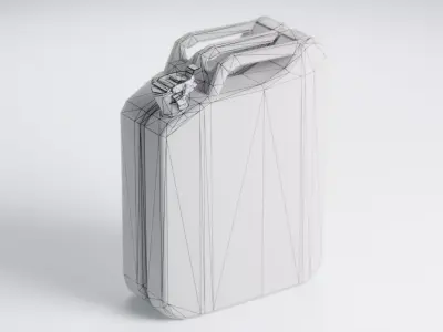 Worn Jerrycan Free low-poly 3D model