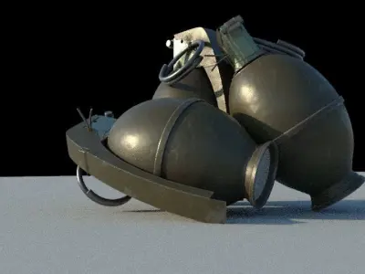 M51 GRENADE Low-poly 3D model