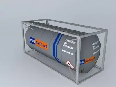 P26O Nedlloyd Tank 20 Container Free 3D model