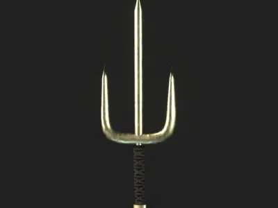 Fantasy War - Ninja Sai Low-poly 3D model