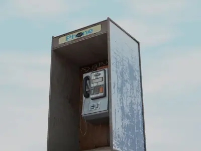 Phone Booth Asset Pack  Free 3D model