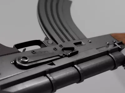 AK-47 Game Ready 3D model