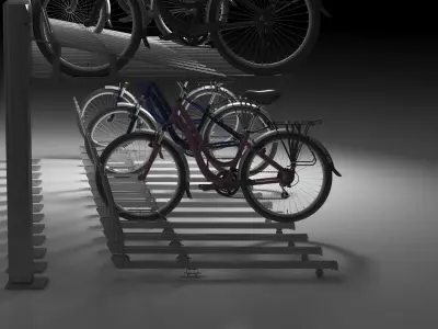 Bicycle Parking 3D model buy