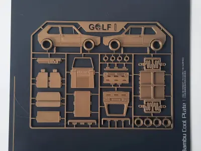 VW Golf I 3D Printed Model Kit 3D print model