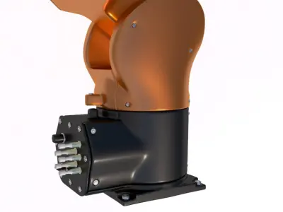 mechanical robot arm Kuka 3D model