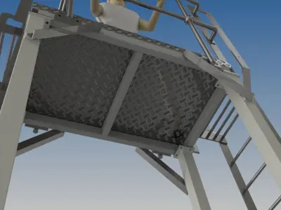 Platform Walkway 3D model