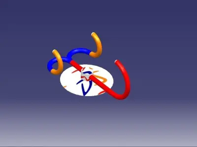 hanger with suction cups Free 3D model