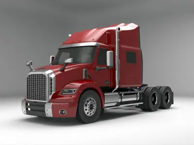  Generic Semi Truck Sleeper Cab 