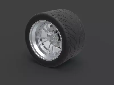Rear wheel from Ice Charger 3D model