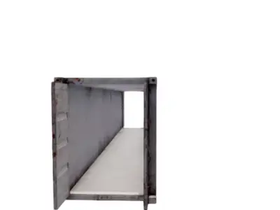 Realistic Shipping Container 3D Model 3D model