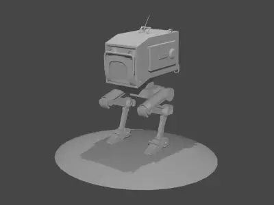Mecha Low-poly 3D model