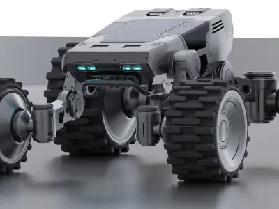 Sci-fi robot 3D model purchase