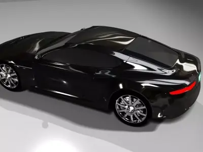 Aston Martin DB9 2017  Free low-poly 3D model