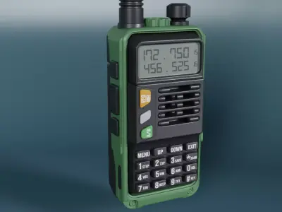 Walki Talki  Low-poly 3D model