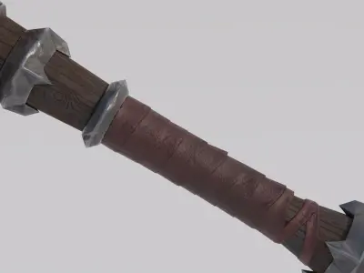 Doomhammer from WoW Low-poly 3D model