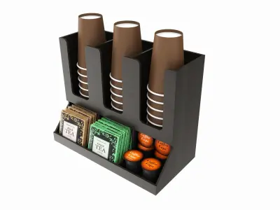 Coffee and tea station organizer 3D model