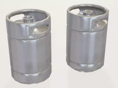 Beer Drum 10L Collection Low-poly 3D model