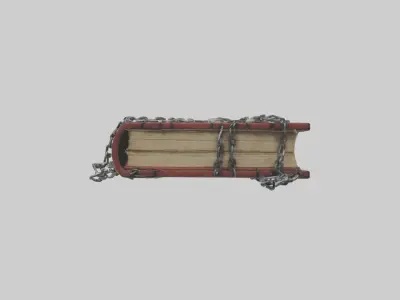 Chainedbook Model 1 Low-poly 3D model