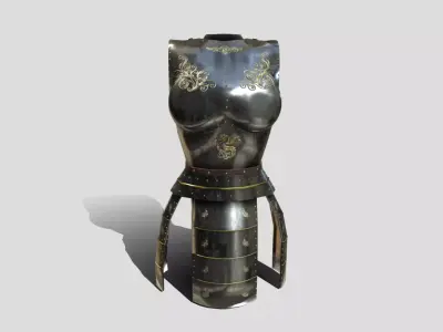 Medieval Fantasy Armour Low-poly 3D model
