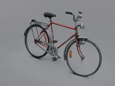 Bicycle Low-poly 3D model shop