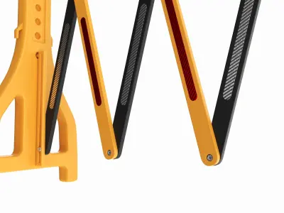 Expandable Safety Barricade 3D model