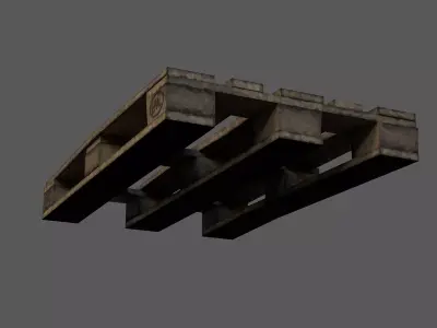 Stylized EURO Pallet - Game-Ready PBR Free low-poly 3D model