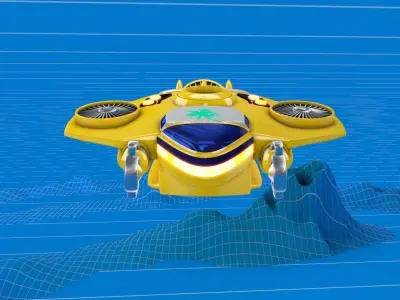 Submarine Capital Ship 3D model